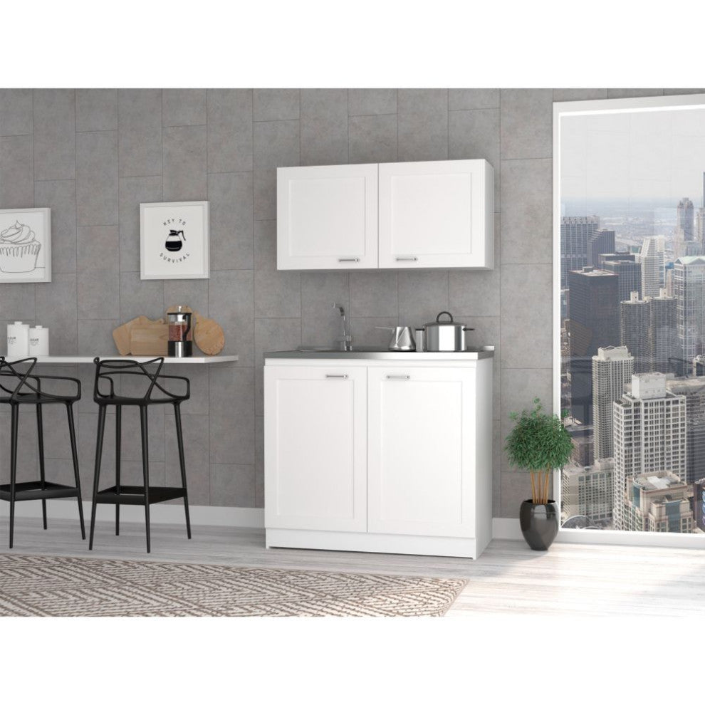 Perseus Cabinet Set, White