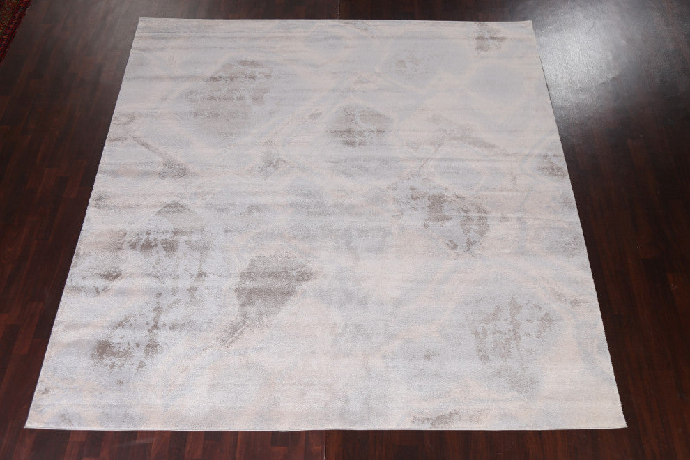 Abstract Transitional Turkish Oriental Area Rug Contemporary Carpet 10x10