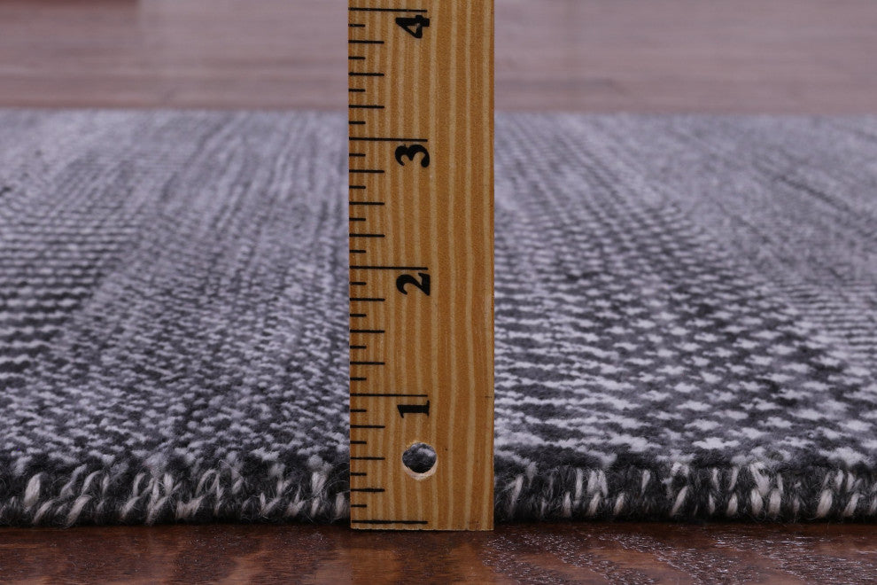 2' 7" X 10' 2" Hand Knotted Savannah Grass Wool and Silk Runner Rug Q11964