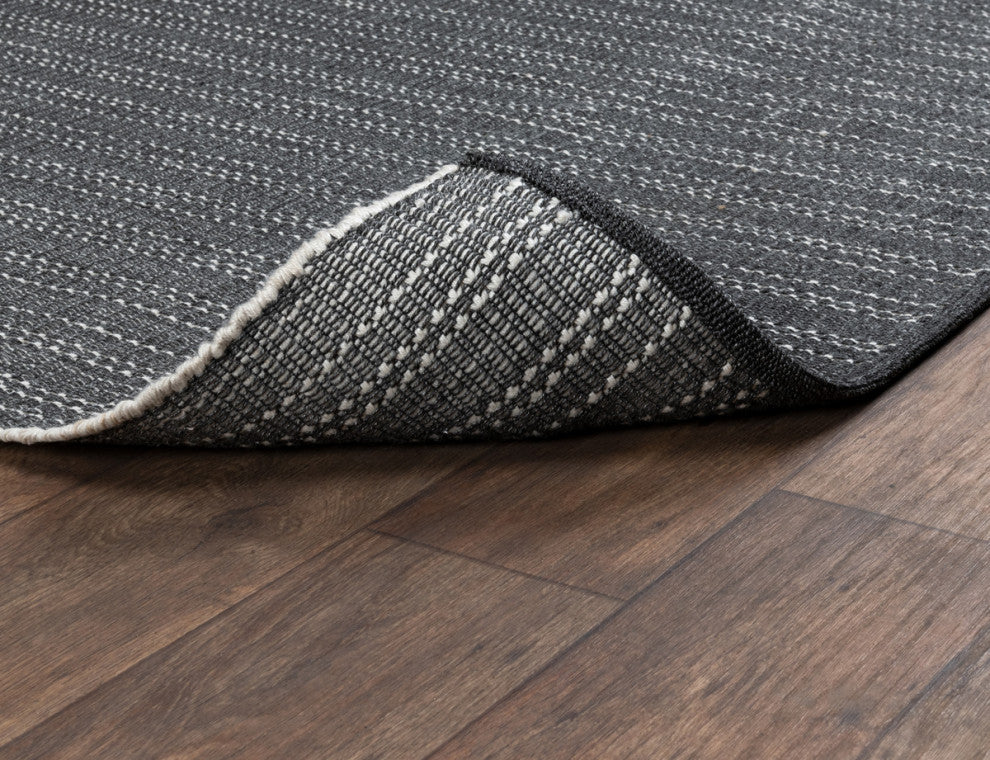 Charlevoix Indoor Outdoor Charcoal Accent Rug by Kosas Home