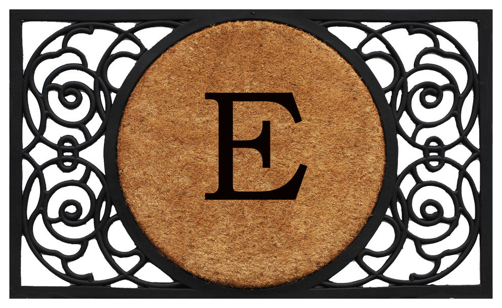 Armada Circle Monogram Doormat, 22"x36", E