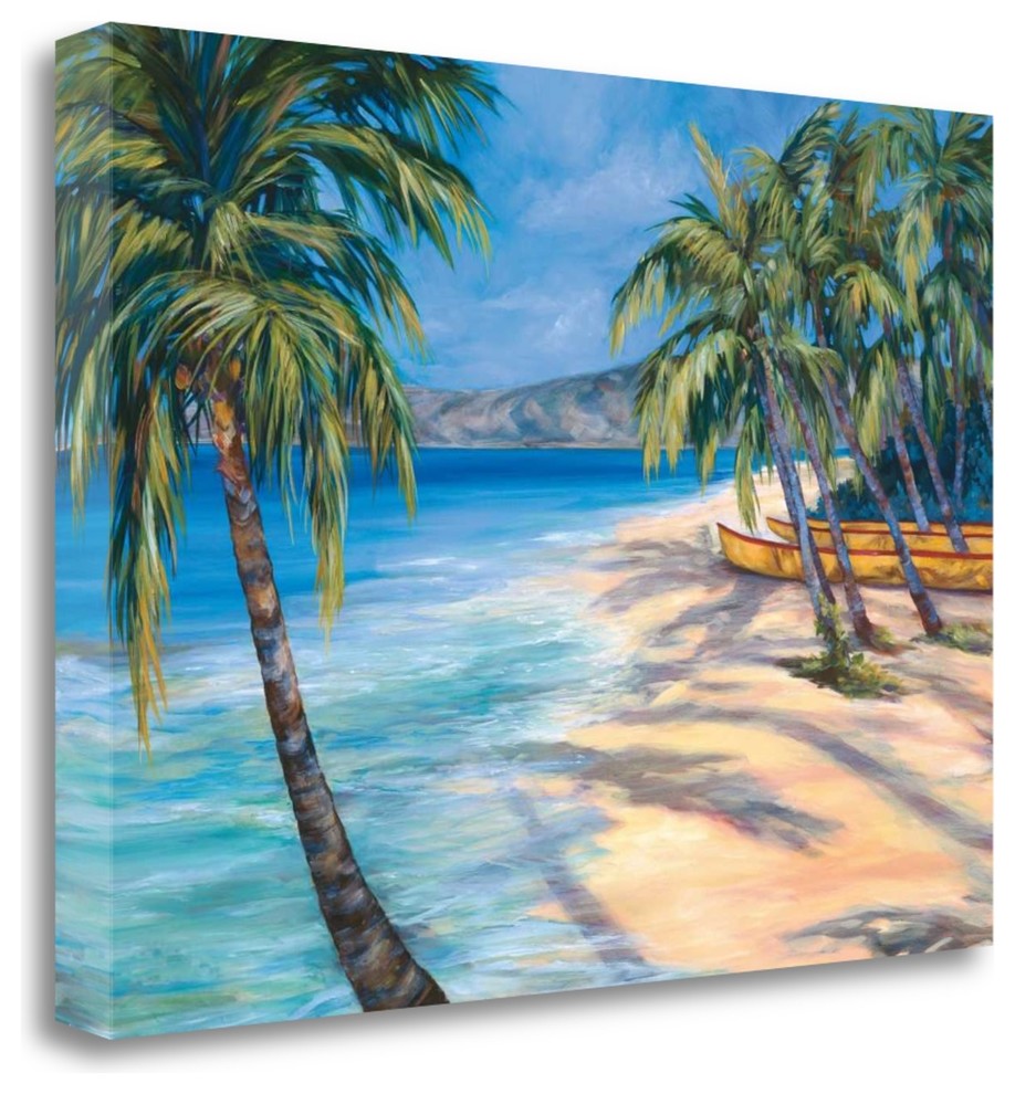 "Sugar Beach" By Dana Ridenour,Ready to Hang Giclee Print on Gallery Wrap Canvas