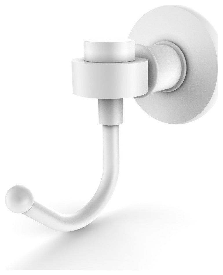 Continental Robe Hook, Matte White