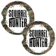 Squirrel Hunter Camouflage Hunting Coasters for Car Cup Holders Set of 2
