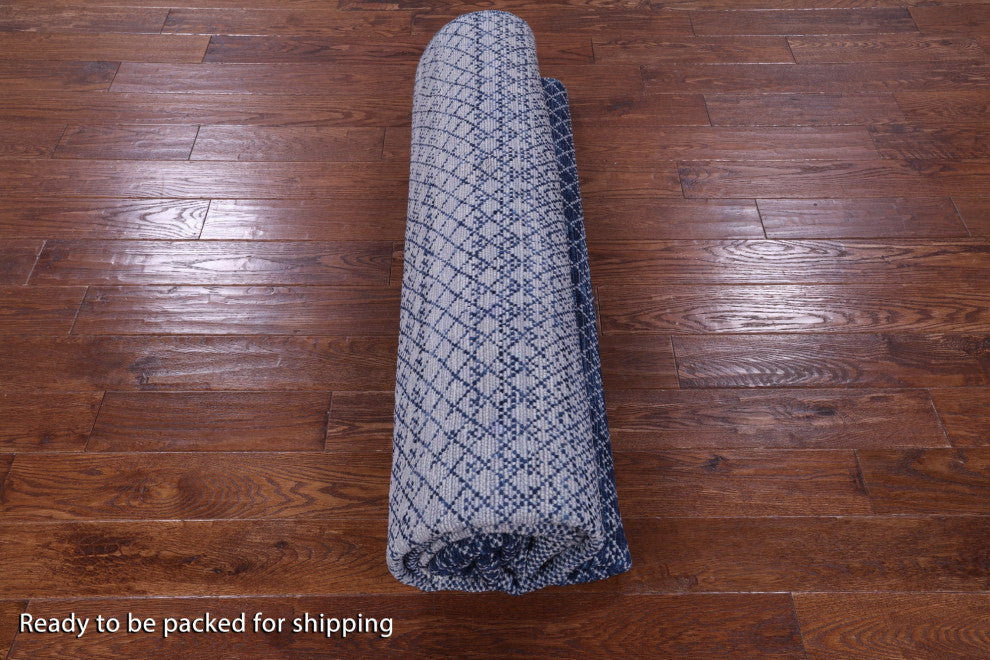 8' 2" X 10' 0" Savannah Grass Handmade Wool Rug - Q13197