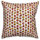 Red Fruit Pattern Outdoor Throw Pillow, 20"x20"