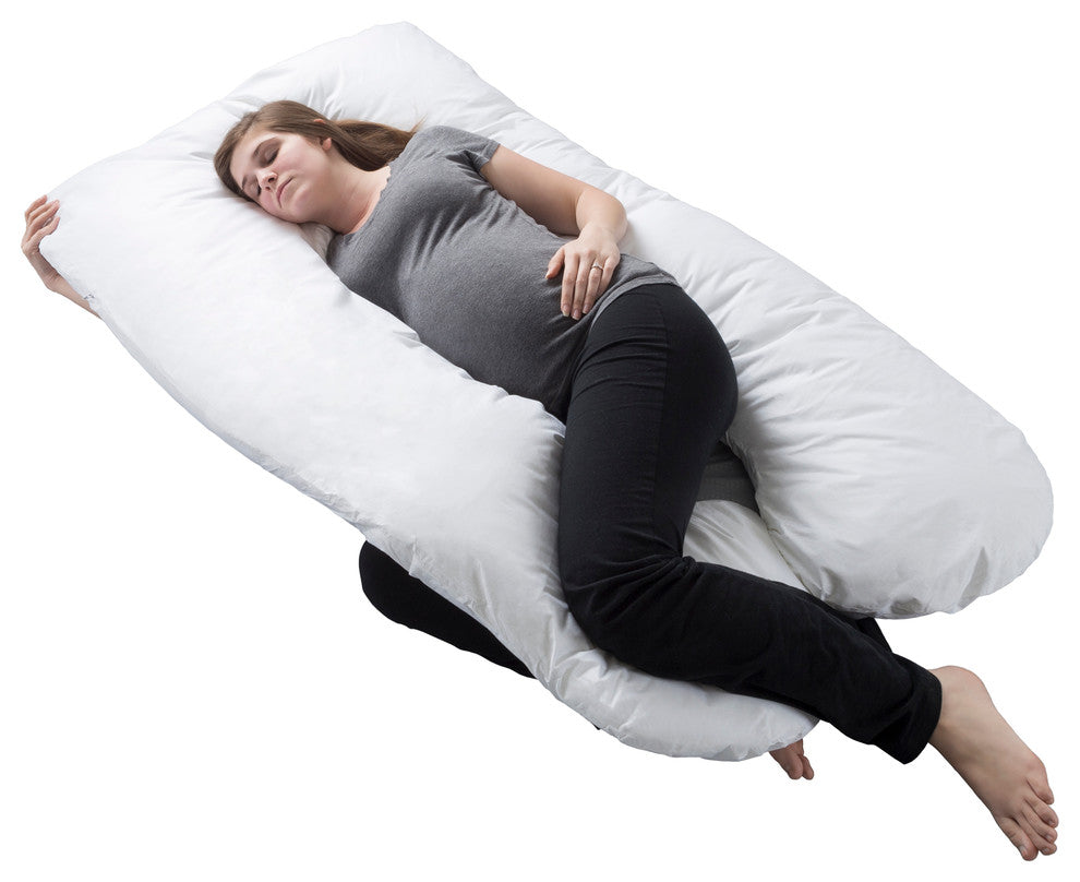 Pregnancy Pillow, Full Body Maternity Pillow With Contoured U-Shape by Bluestone
