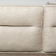 Denali III Beige Fabric, Solid Wood Frame Sectional Sofa, Cream/Brown, Right