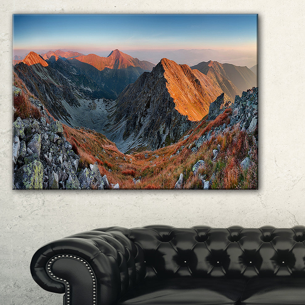 "Rocky Slovakia Mountains" Landscape Wall Art Canvas Print, 1 Panel, 60"x28"