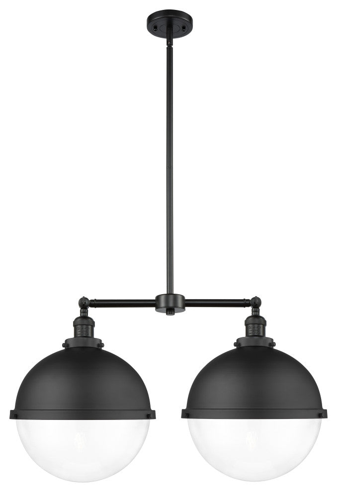 Innovations 209-BK-HFS-122-BK Hampden 2 Light 18" Island Light, Matte Black