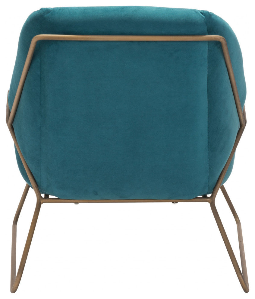 Teal and Gold Chair