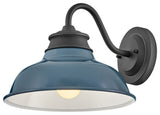 Hinkley Wallace Small Gooseneck Barn Light, Museum Black