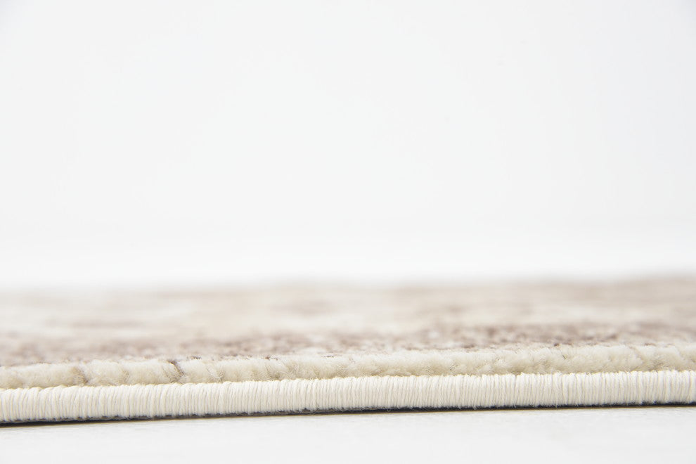 Unique Loom Cream Lincoln Rushmore 2' 0 x 6' 0 Runner Rug