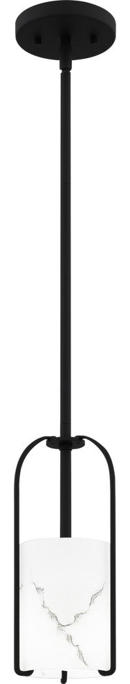 Quoizel FRB1505 Fairbanks 5"W Mini Pendant - Matte Black