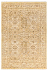 Ruby, One-of-a-Kind Hand-Knotted Area Rug, Green, 6'1"x9'0"