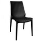 LeisureMod Kent 7-Piece Dining Set with 4 Side Chairs 2 Arm Chairs, Black