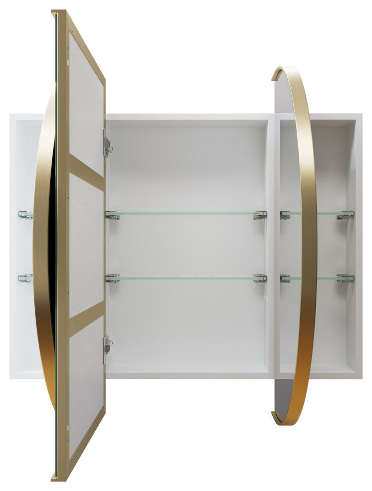 Medicine Cabinets, Satin Brass