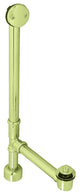 Pull & Drain Bath Waste - 22" Make-Up, 17 Ga. Tubing In Polished Brass