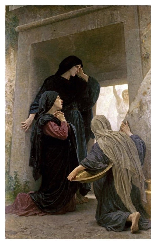 "The Three Marys at the Tomb" Paper Print by William-Adolphe Bouguereau, 16"x24"