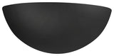 Ambiance Small Quarter Sphere Wall Sconce, Carbon Black, Gold, E26