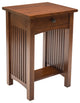 Mission Style Solid Oak 1-drawer Nightstand, Bedside Table