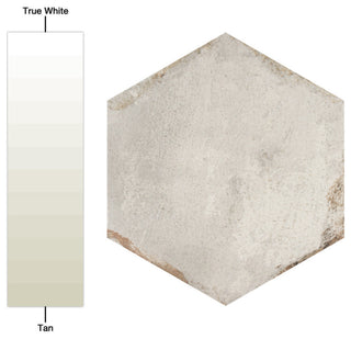 D'Anticatto Hex Bianco Porcelain Floor and Wall Tile