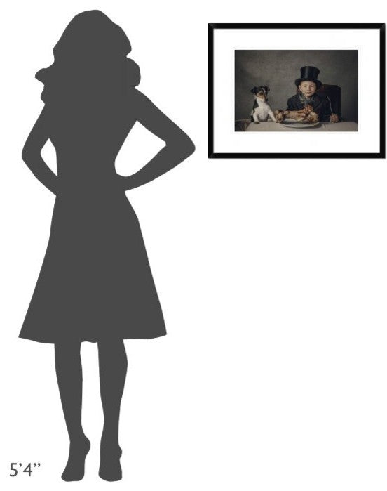 "The Dinner" Framed Digital Print by Monika Vanhercke, 26"x20"