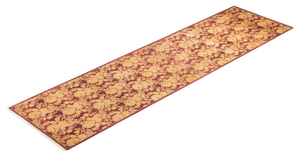 Mogul, One-of-a-Kind Hand-Knotted Runner Red, 2'8"x10'1"