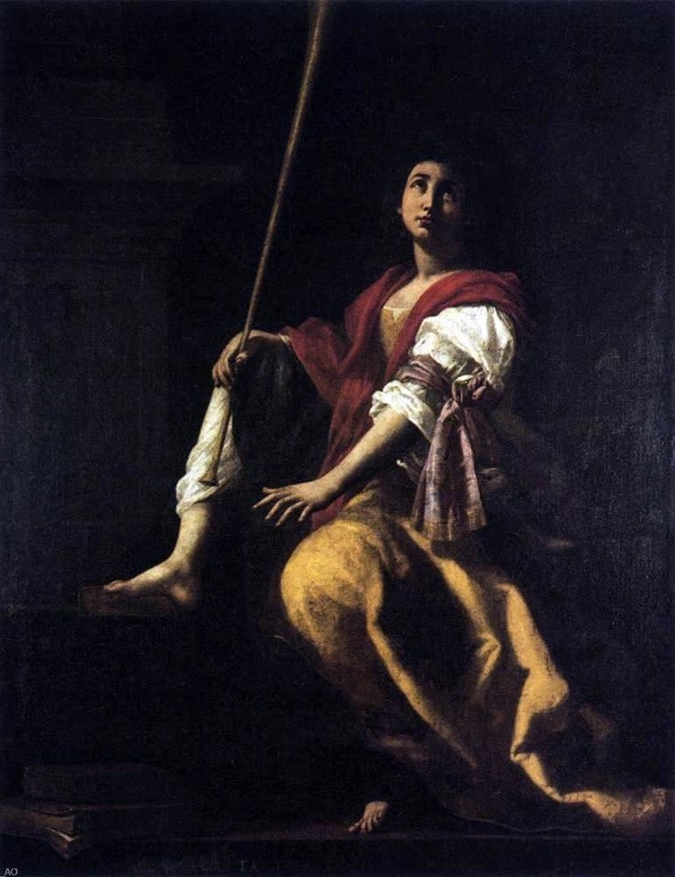 Giovanni Baglione Clio, 21"x28" Wall Decal Print