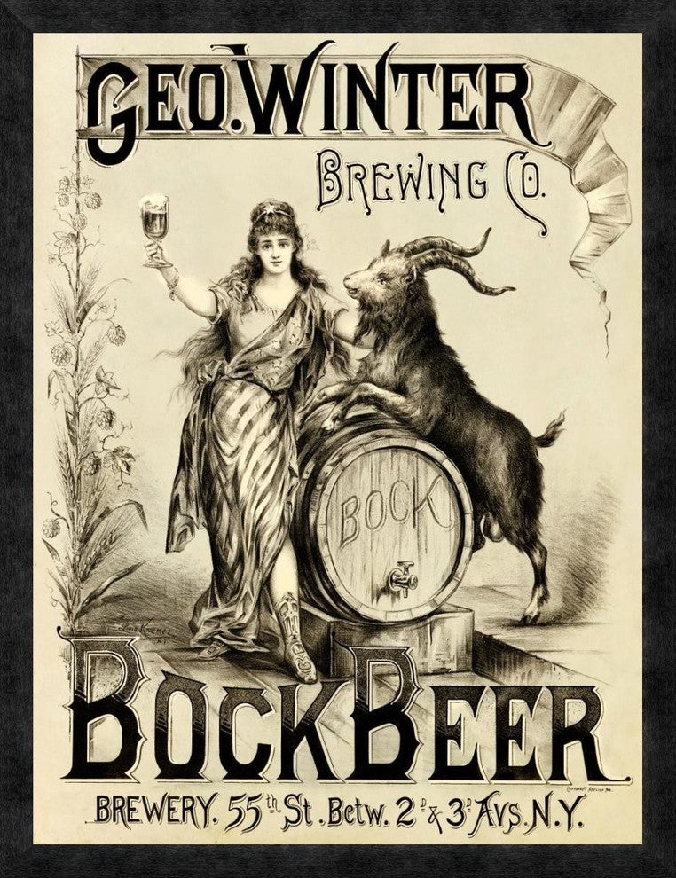 "George Winter Brewing Company"  by Vintage Booze Labels, 25x32"