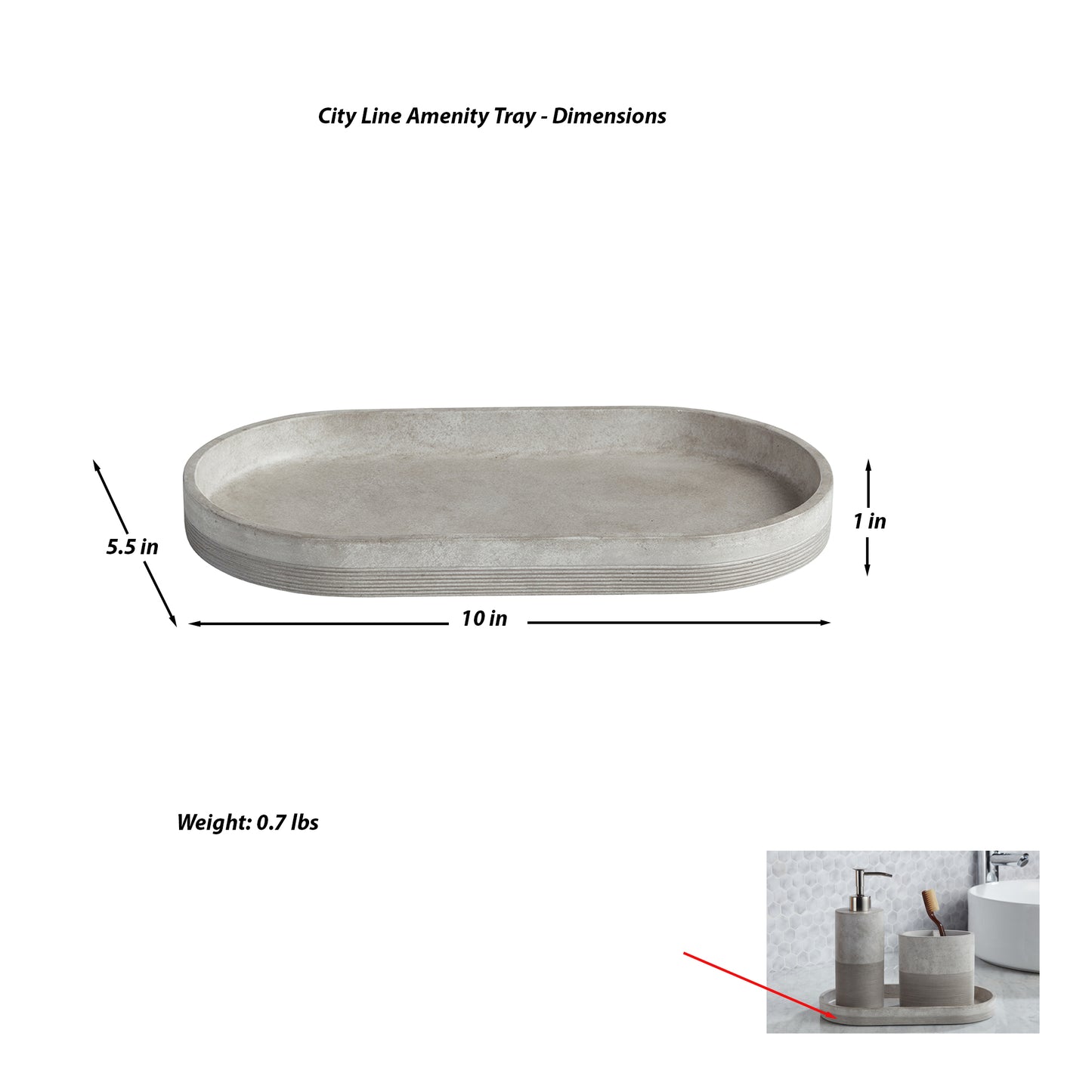 City Line 3-Piece Bathroom Accessory Set