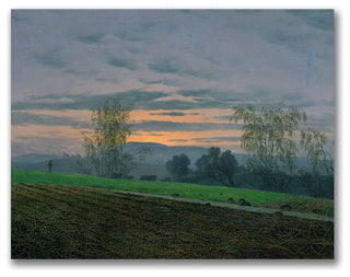 'Ploughed Field' Canvas Art by Caspar Friedrich