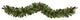 6' Christmas Artificial Garland with 50 Multicolored LED Lights and Pine Cones
