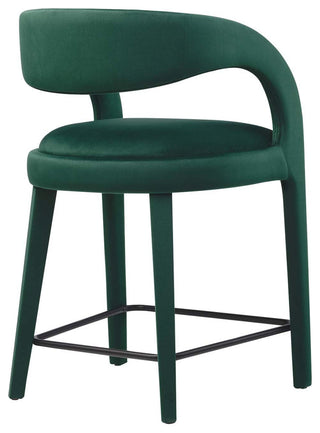 Howkin Counter Stool Performance Velvet, Set of 2, Green
