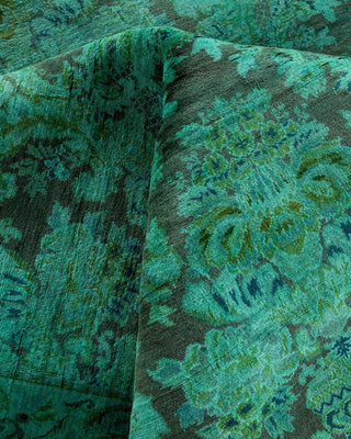Fine Vibrance, One-of-a-Kind Hand-Knotted Area Rug Green, 10'1"x10'4"