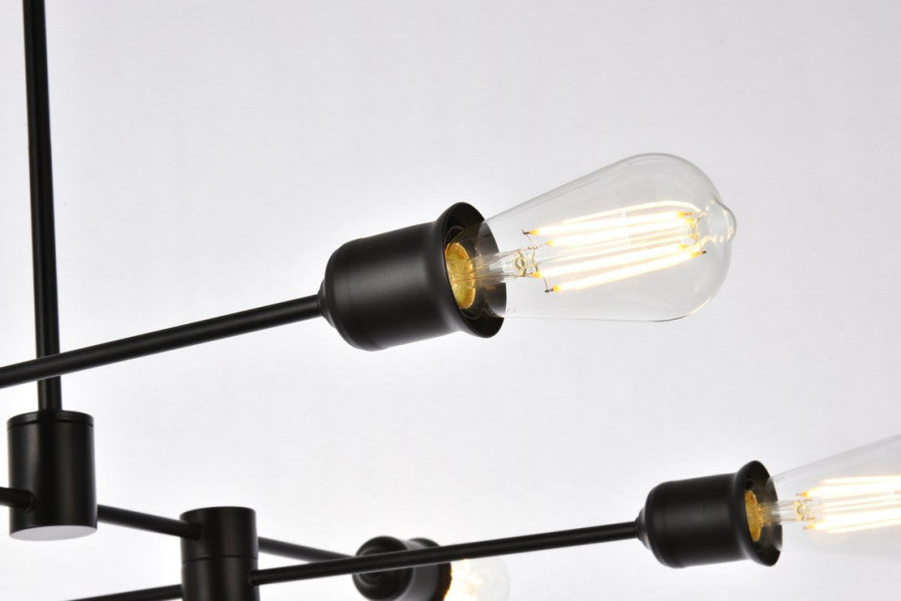 Xander 6-Light Pendant, Black