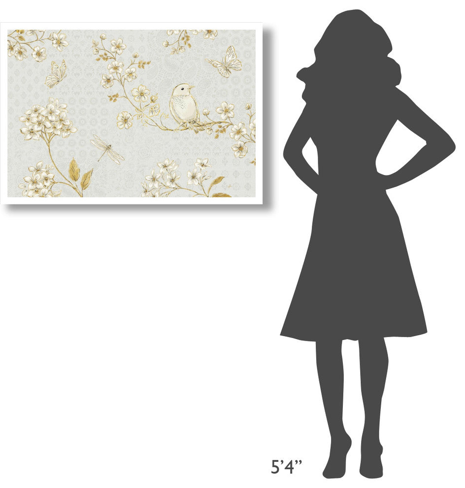 "Golden Garden I" Digital Paper Print by Daphne Brissonnet, 38"x26"