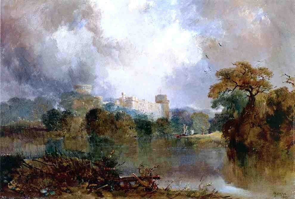 Thomas Moran Windsor Castle, 18"x27" Wall Decal