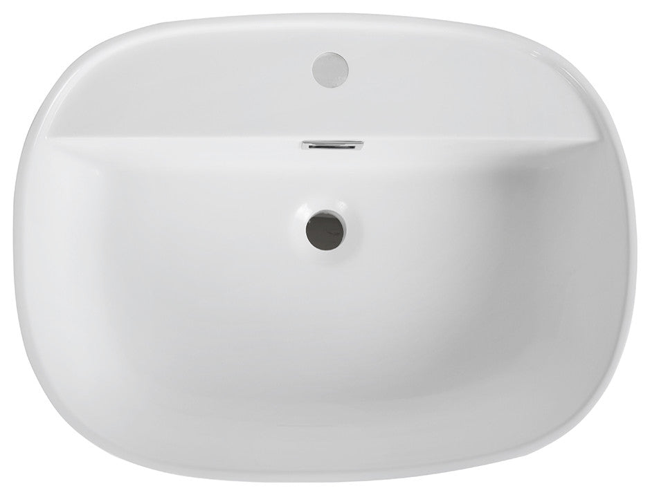 24" Streamline K-1980-24 Solid Surface Resin Freestanding Basin