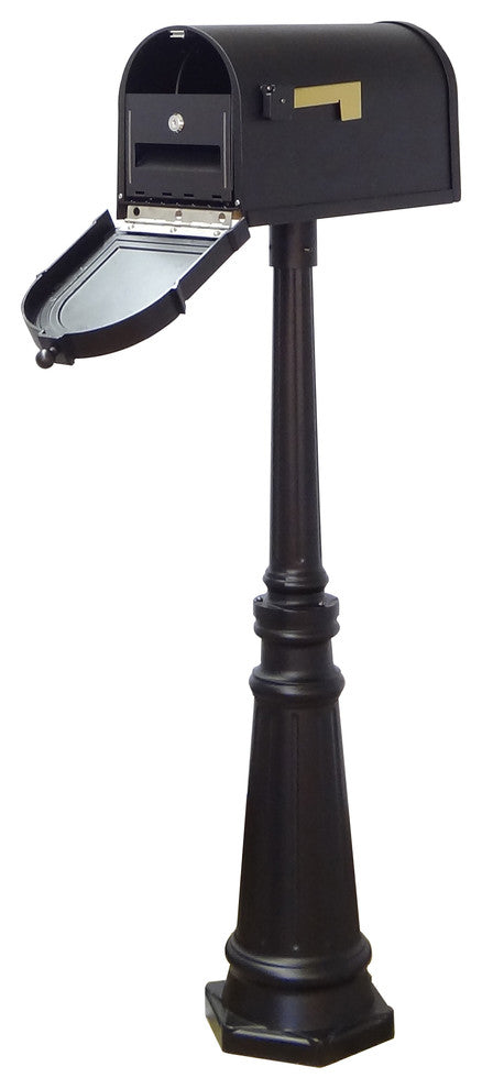 Berkshire Mailbox With Locking Insert & Tacoma Post With Direct Burial Kit