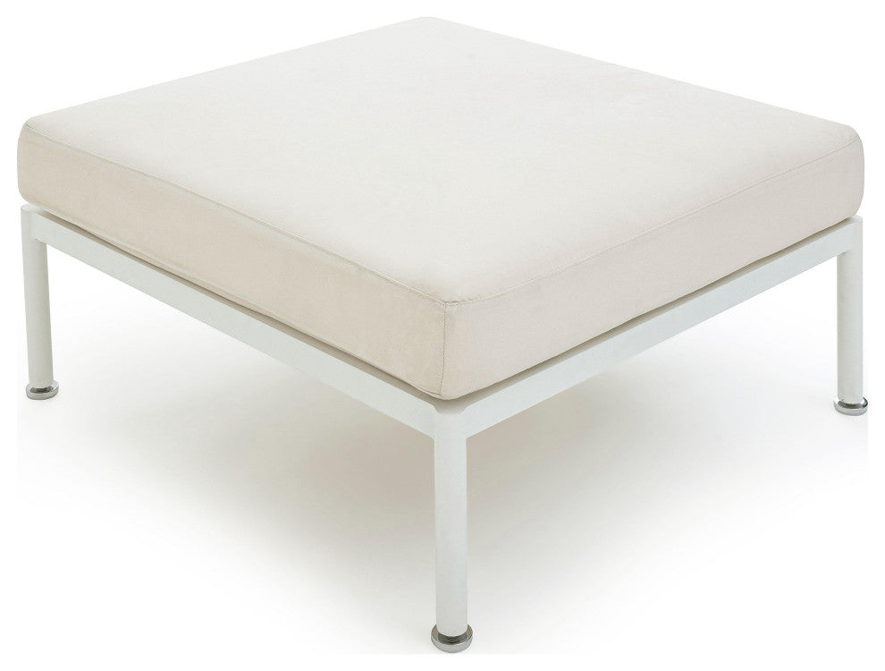 Dunes Cream Outdoor Ottoman