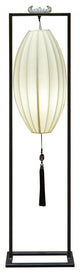Hanging Chinese Palace Floor Lantern with Pheasant Bird Shade