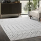 Abani Casa CAS100A Moroccan Trellis Ivory Grey Soft Area Rug