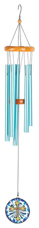 Windchime Cross Sail, Blue, Yellow, 35"