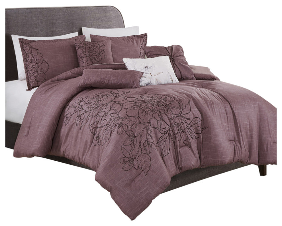 Keeya 7-Piece Comforter Set, Queen