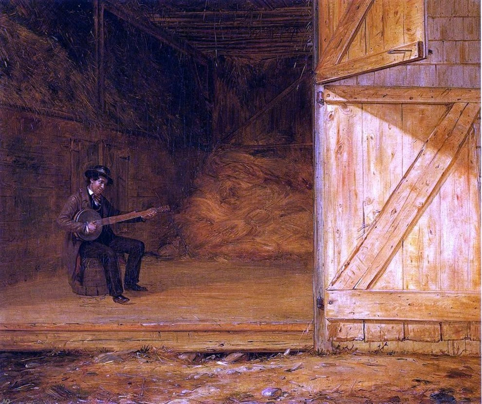 William Sidney Mount The Banjo Player in the Barn Wall Decal