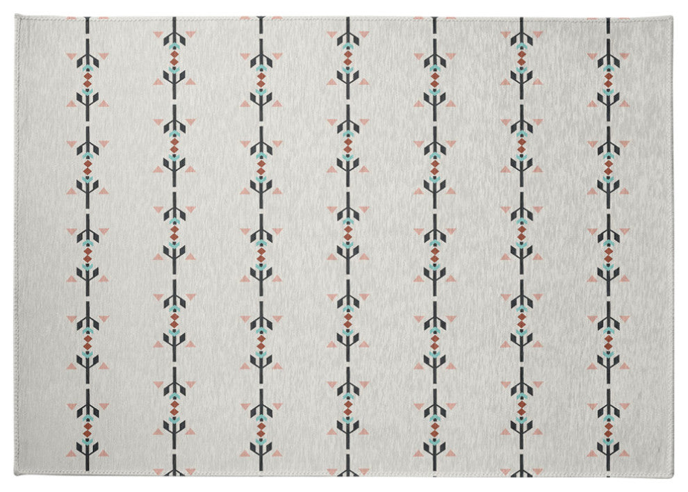 Jodhpur Stripe Spring Chenille Rug, Gray, 5'x7'