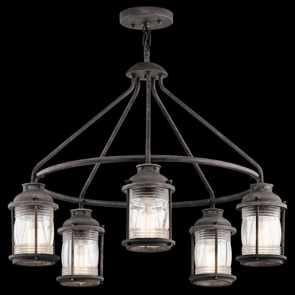 Kichler Ashland Bay Five Light Outdoor Chandelier 49667WZC