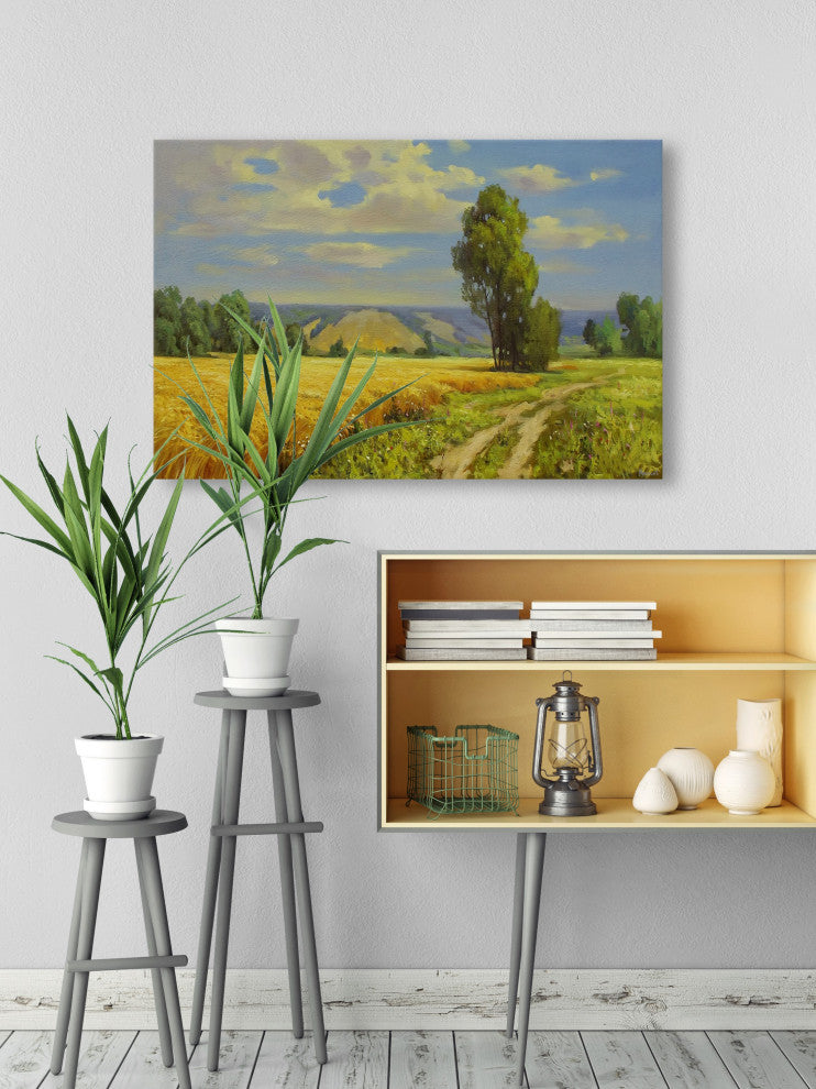 "Field of Dreams" Painting Print on Wrapped Canvas, 60x40