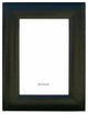 Rectangular Wood Wrap Silk Fabric Black Lacquer Wall Mirror Hs2453